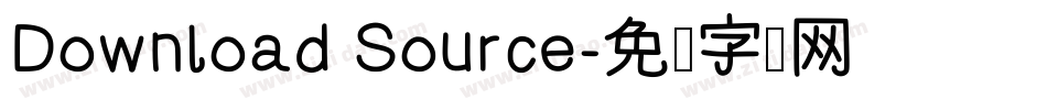 Download Source字体转换